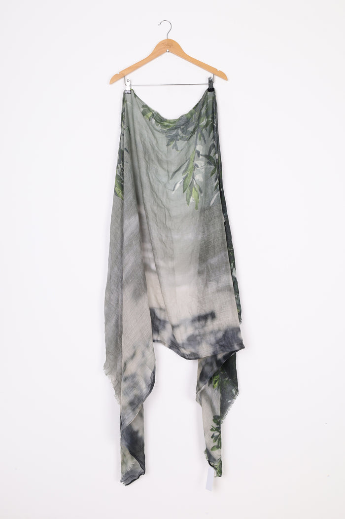 Good&Co Womens Green Scarf Size O/S