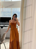 Halter A-Line Long Party Dress Fashion Women Dress