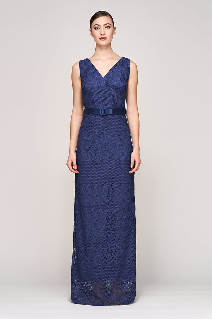 Hendrix Lace Column Gown