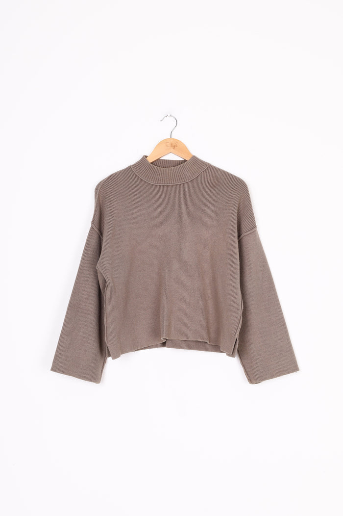 Henne Womens Brown Jumper Size XS