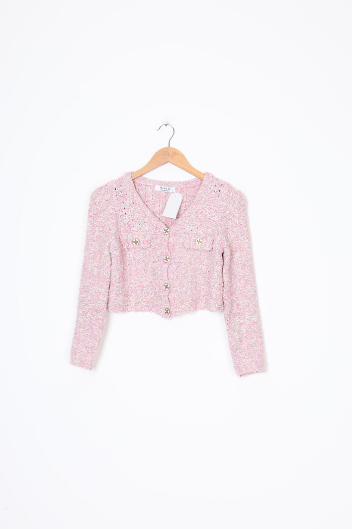 Hyhill Womens Pink Cardigan Size S