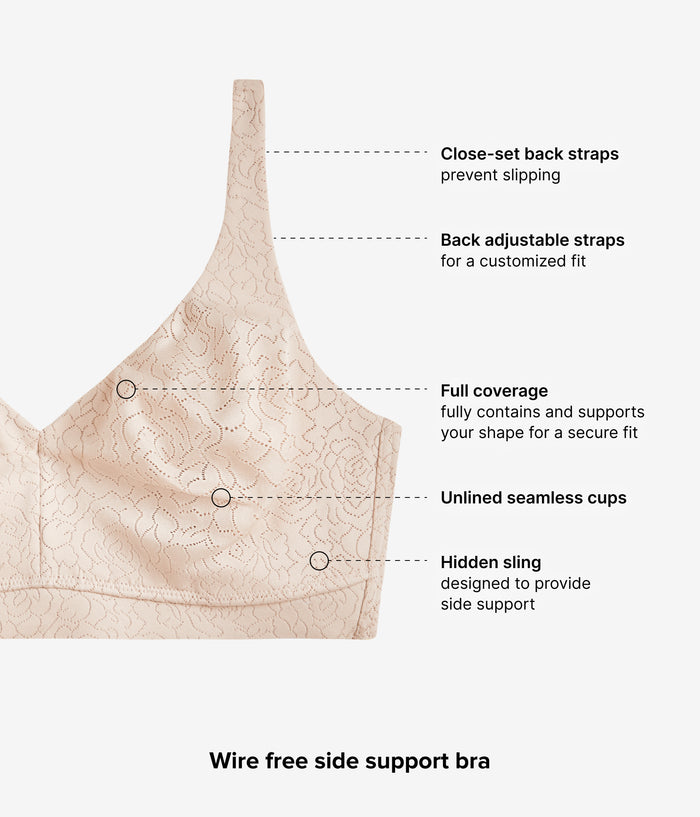 Inside Job™  Wire Free Bra: Sand