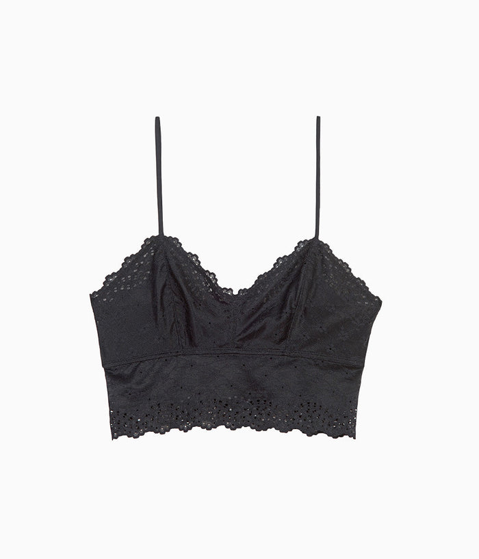 Inspired Eyelet Bralette: Night