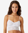 Inspired Eyelet Bralette: White