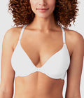 Inspired Eyelet Front Close T-Shirt Bra: White