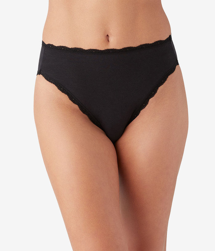Inspired Eyelet Hi-Leg Panty Pack: White/White/Night
