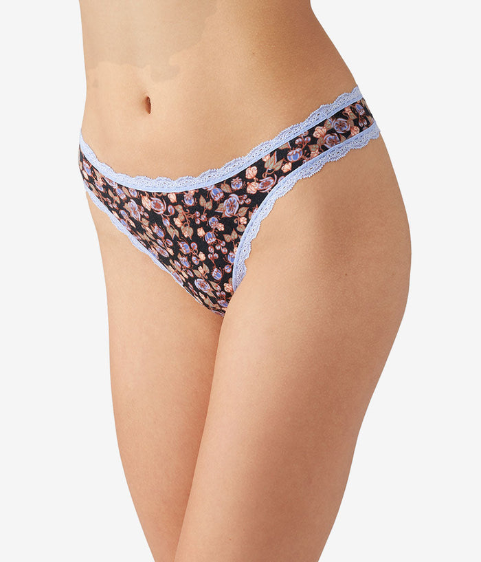Inspired Eyelet Thong: Vintage Floral