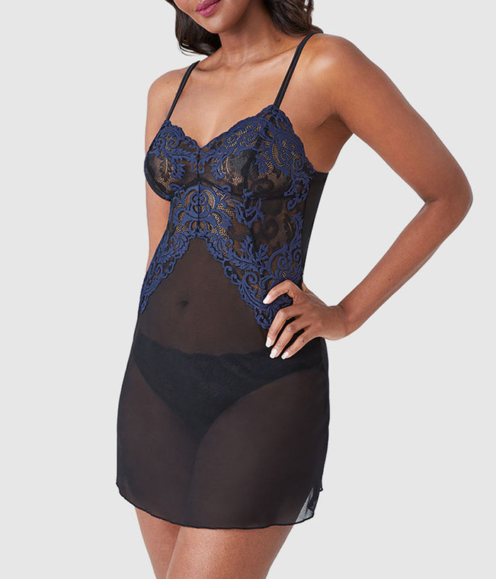 Instant Icon® Chemise: Black/Eclipse