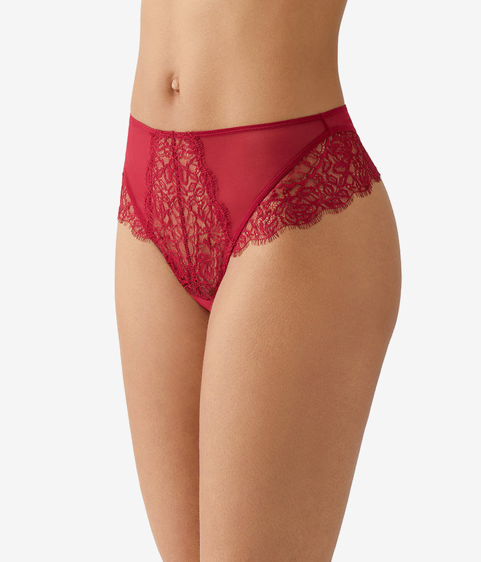 It's On Hi-Waist Thong: Biking Red