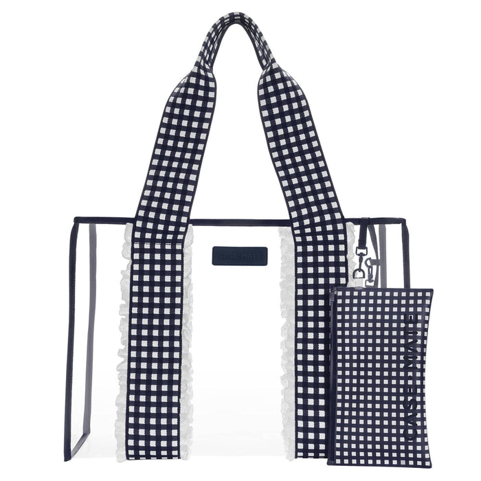 Case Mate Jelly Tote with Phone Pouch | Navy Eyelet Gingham