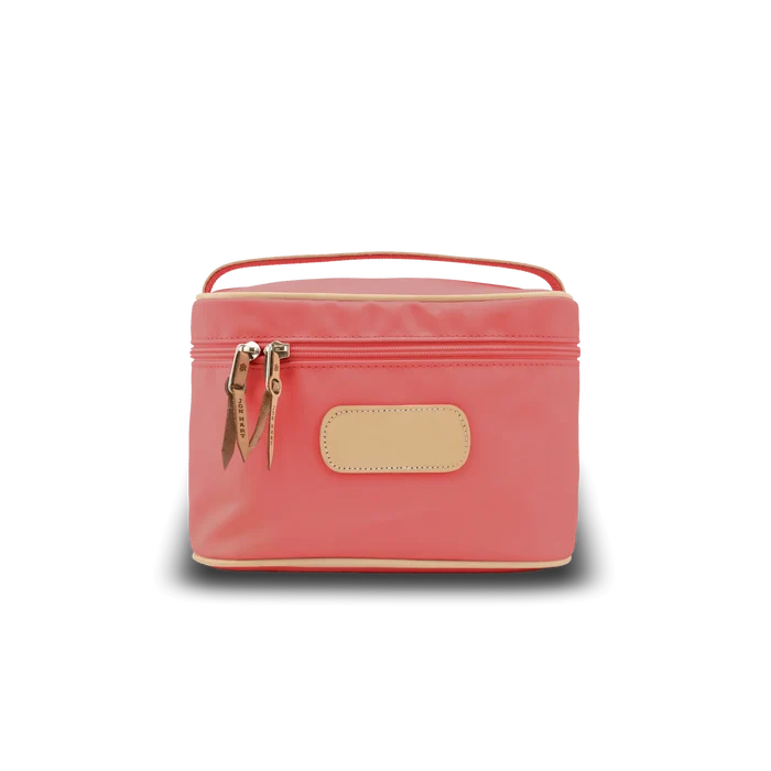 Jon Hart Makeup Case | Coral Coated Canvas