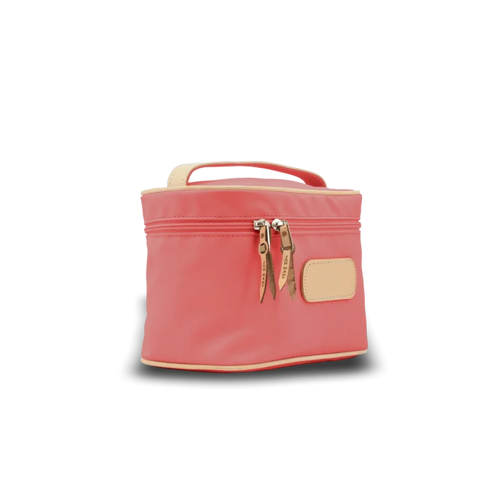 Jon Hart Makeup Case | Coral Coated Canvas