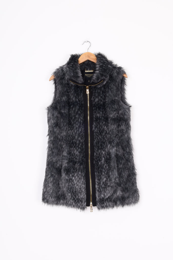 Juiciy Couture black label Womens Grey Vest Size M