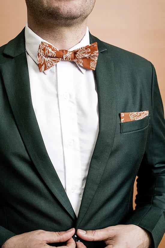 Kangaroo Burnt Orange Bow Tie - Accessory - Honey Fawn Boutique