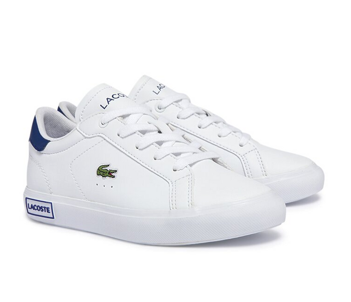 Kids Lacoste Powercourt 0722 1 SUC (White/Blue)
