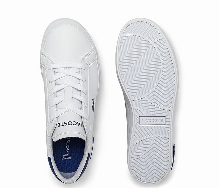 Kids Lacoste Powercourt 0722 1 SUC (White/Blue)