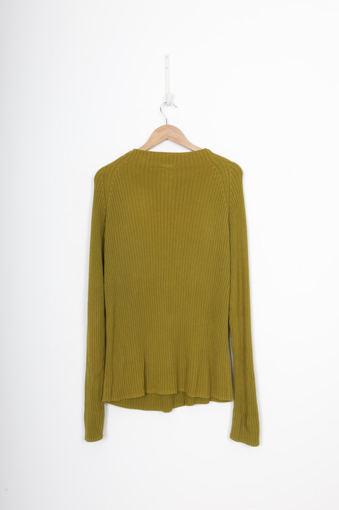 Kowtow Womens Green Jumper Size L