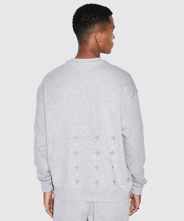 Ksubi 4x4 Biggie Crew (Light Grey Marl)