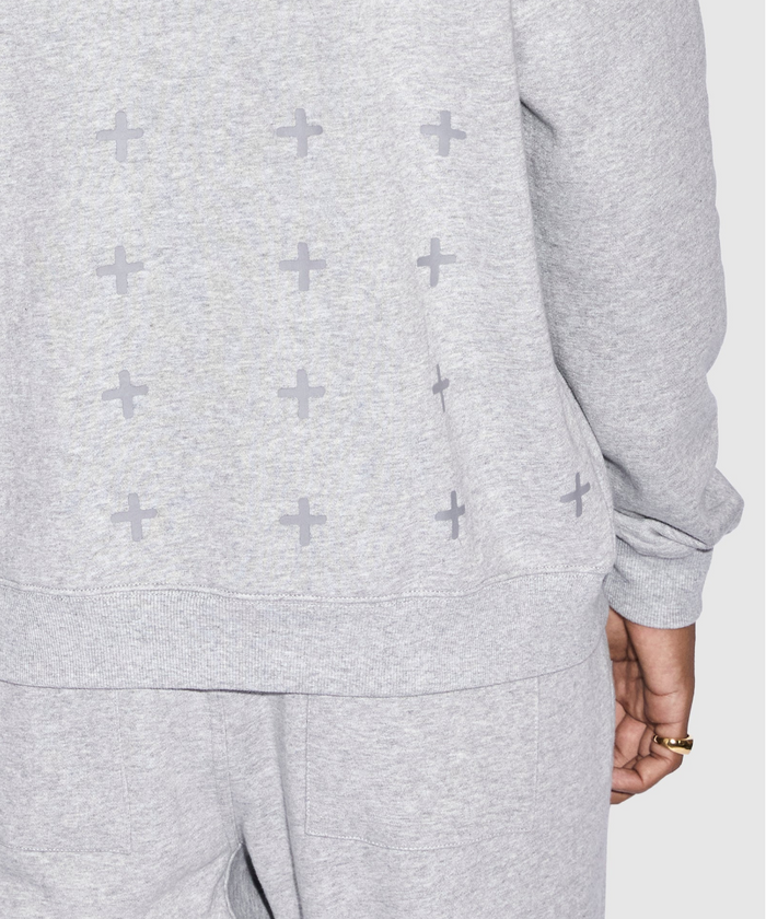Ksubi 4x4 Biggie Crew (Light Grey Marl)