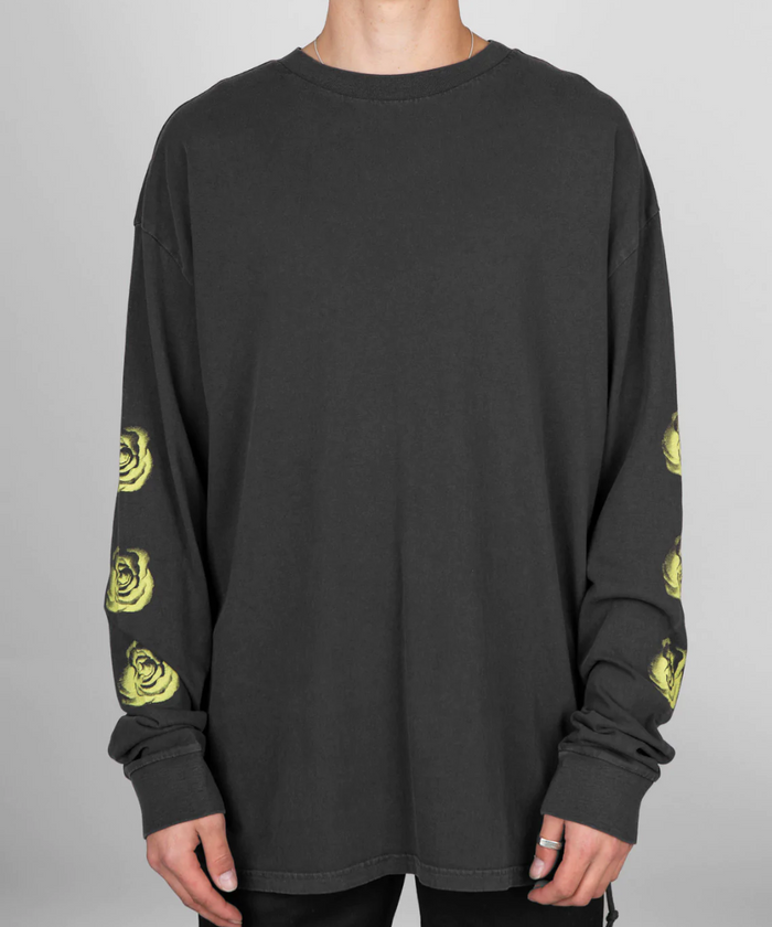 Ksubi Rose Biggie LS Tee (Faded Black)