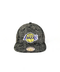 LA Lakers 6-Panel Snapback Hat by Mitchell & Ness (Dark Grey)