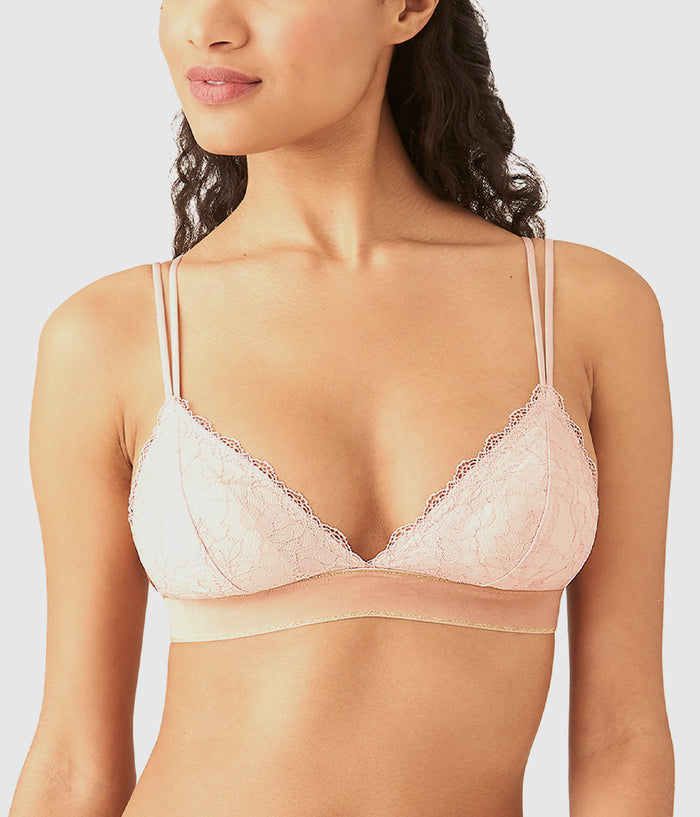 Lace Encounter Bralette: Rose Smoke