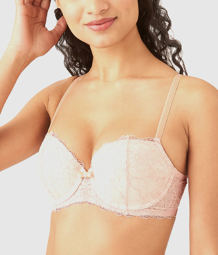 Lace Encounter Contour Bra: Rose Smoke