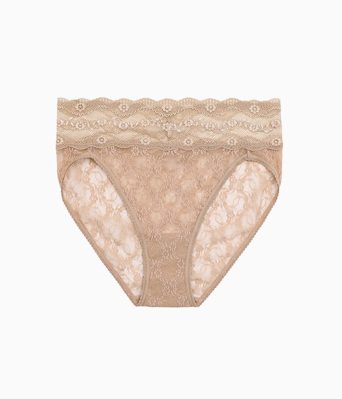 Lace Kiss Hi-Leg: Au Natural