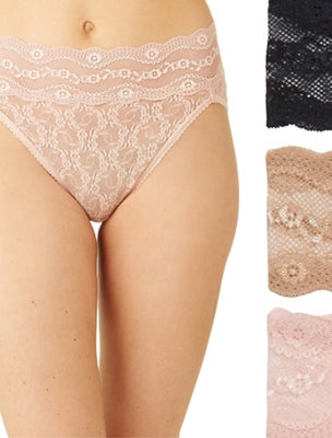 Lace Kiss Hi-Leg Panty Pack: White/Crimson Red/Night