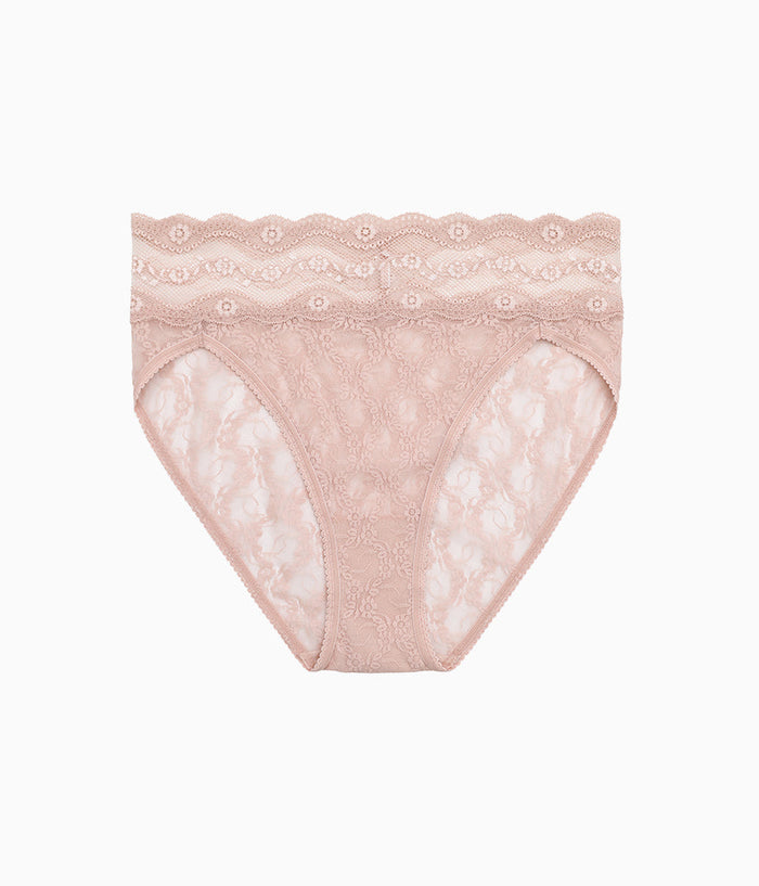 Lace Kiss Hi-Leg: Rose Smoke