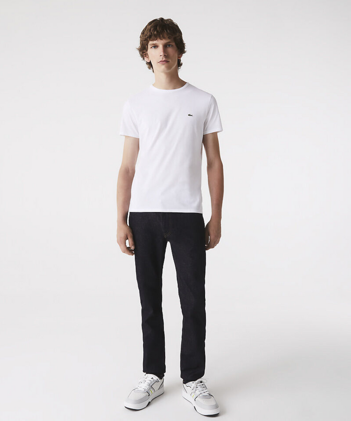 Lacoste Classic Crew Neck Pima Tee (White)