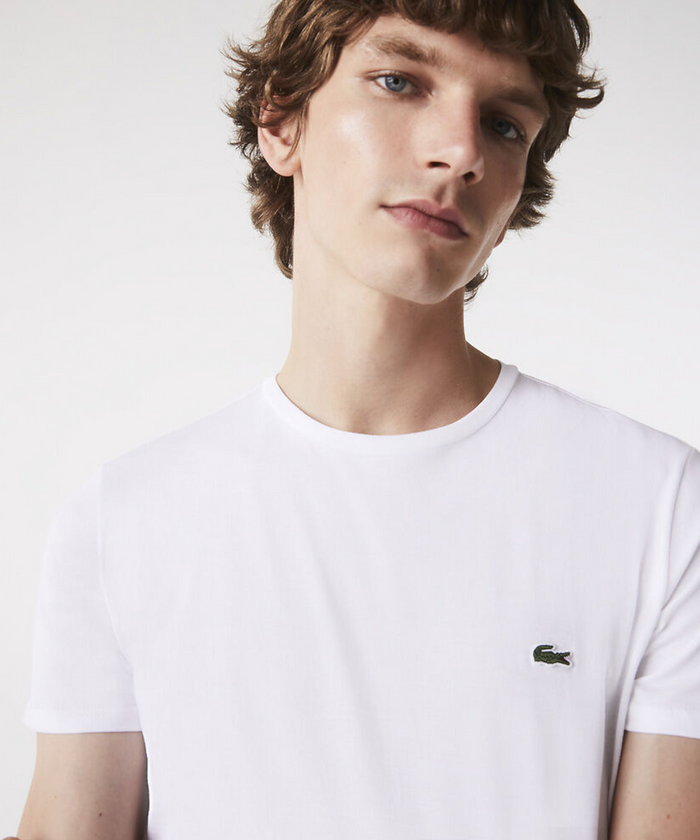 Lacoste Classic Crew Neck Pima Tee (White)