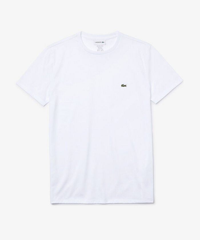 Lacoste Classic Crew Neck Pima Tee (White)