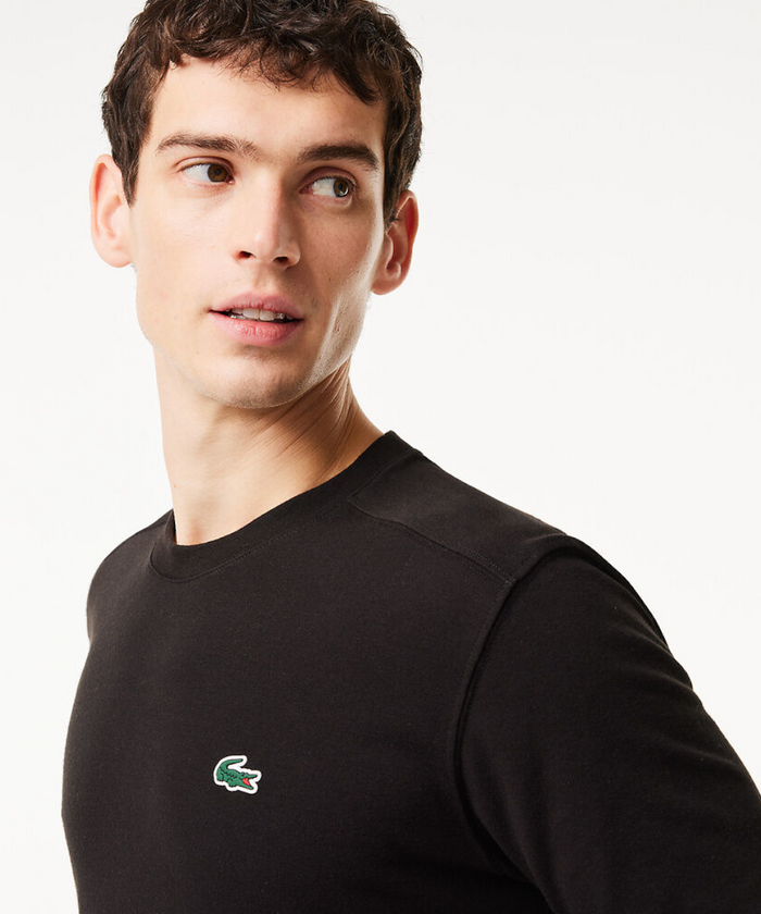 Lacoste Essentials Crew Neck Sports Tee (Black)