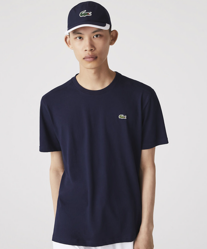 Lacoste Essentials Crew Neck Sports Tee (Navy)