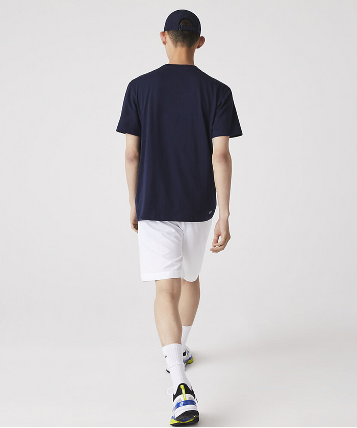 Lacoste Essentials Crew Neck Sports Tee (Navy)