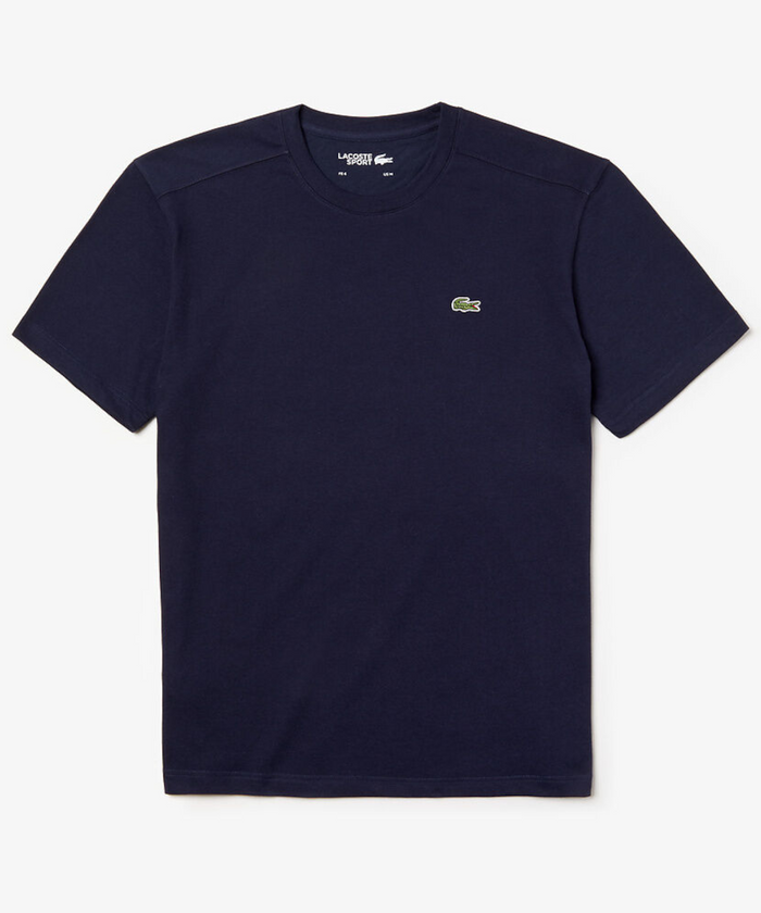 Lacoste Essentials Crew Neck Sports Tee (Navy)