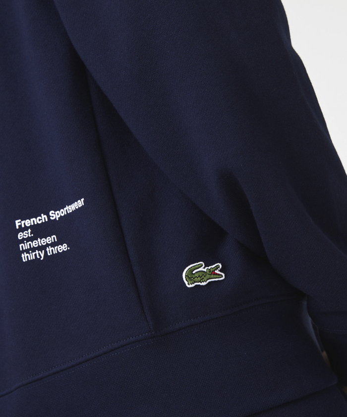 Lacoste Soft Branding Crew Neck Sweater (Navy)