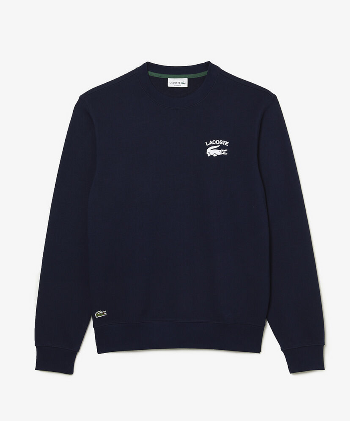 Lacoste Soft Branding Crew Neck Sweater (Navy)