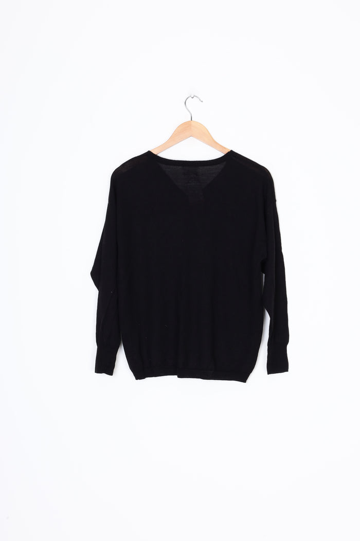 Le Jun Maison Fondee Womens Black Jumper Size M
