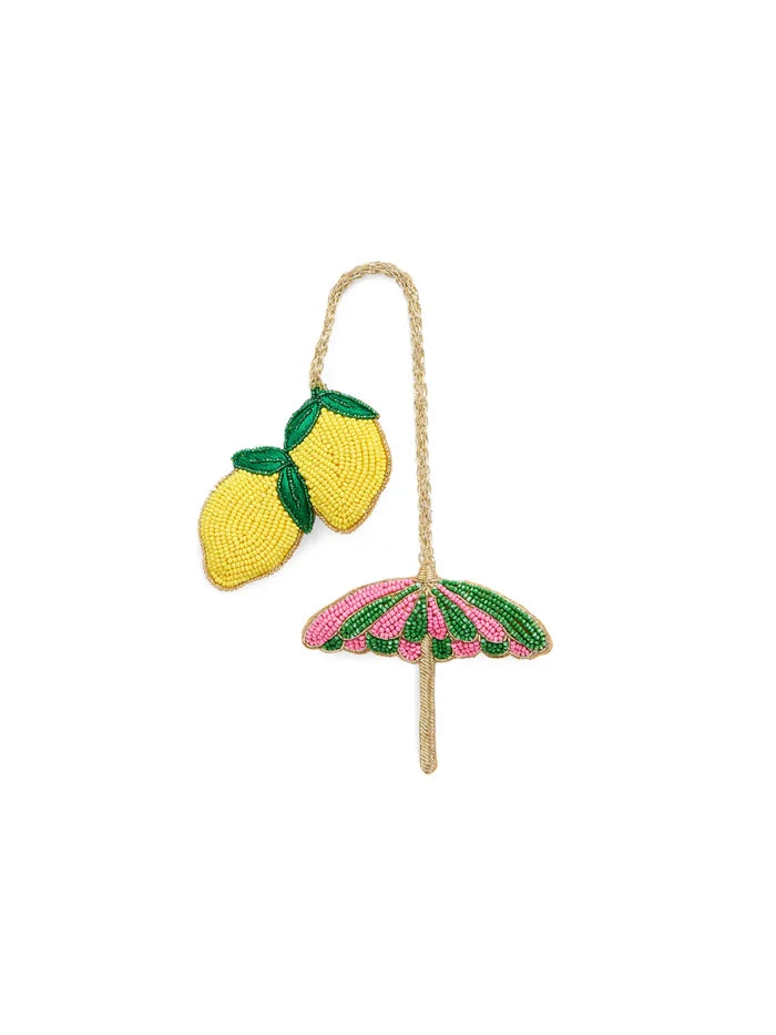 Lemon Umbrella Bag Charm