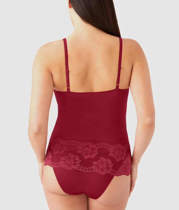 Light and Lacy Cami: Rhubarb