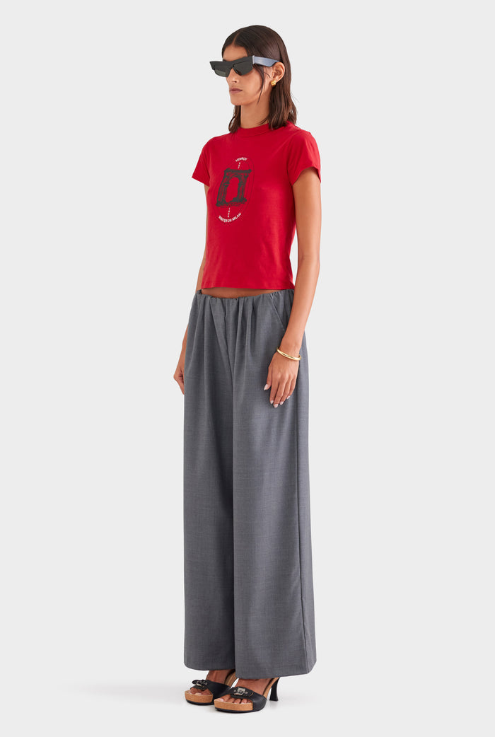 Lightweight Cotton Baby Tee - Milano/Red