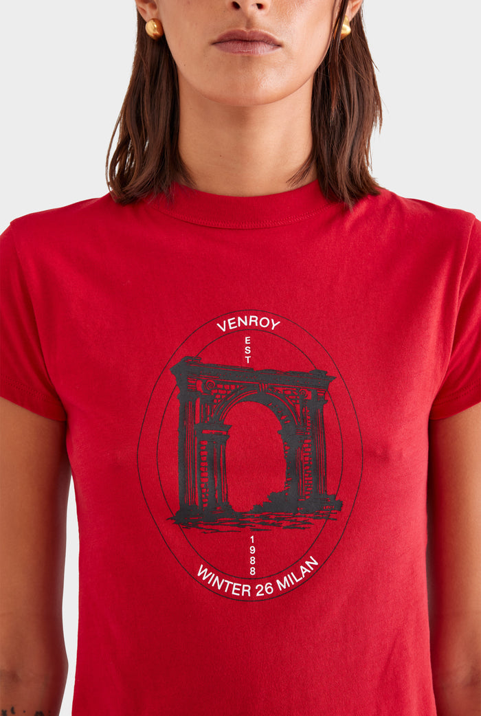 Lightweight Cotton Baby Tee - Milano/Red