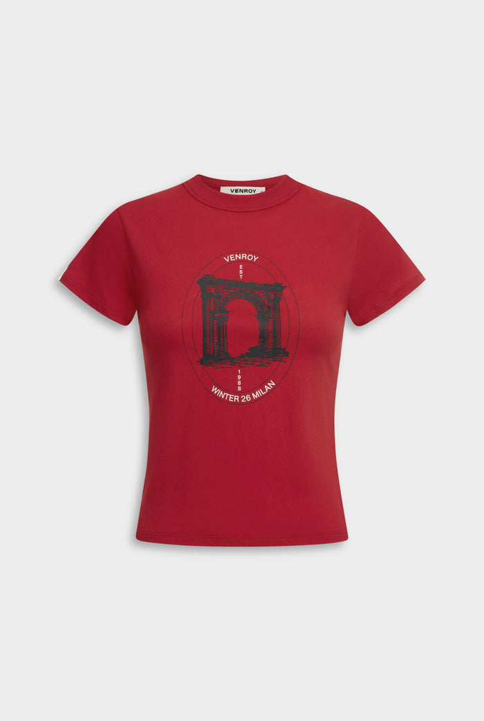 Lightweight Cotton Baby Tee - Milano/Red
