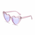 Lilac Glitter Heart Sunglasses - Giftware - Honey Fawn
