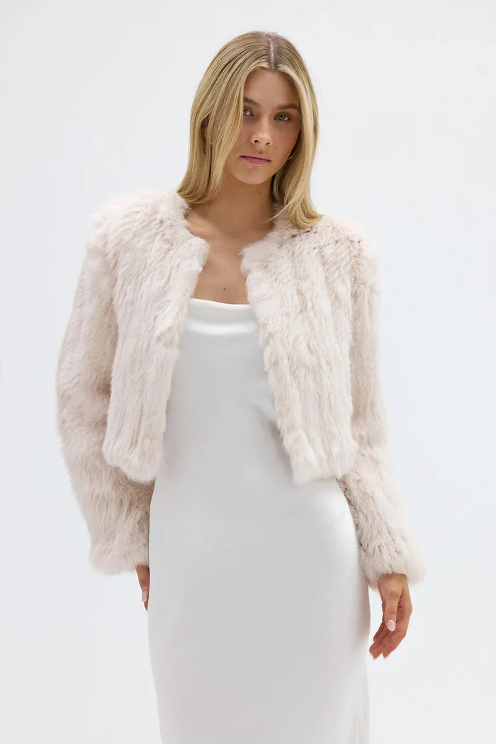 Lola Crop Jacket Stone - Accessory - Bubish
