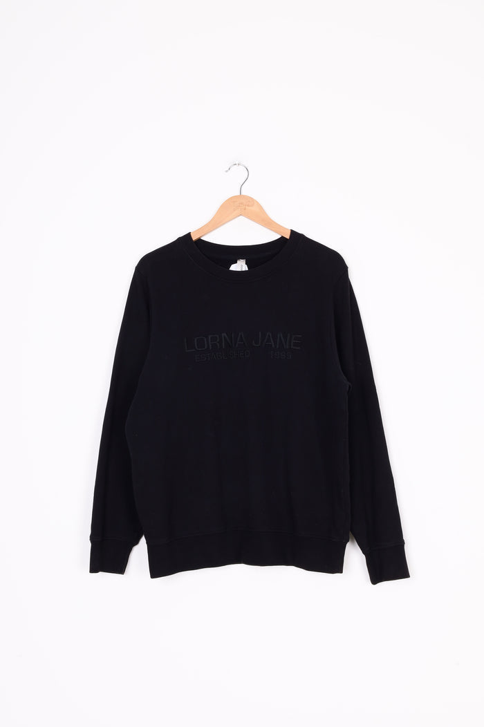 Lorna Jane Womens Black Sweatshirt Size S