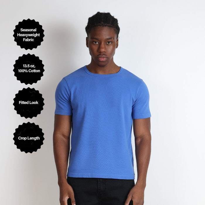 Los Feliz Crop Muscle Tee II | Heavyweight '25 T-Shirt Ash Blue