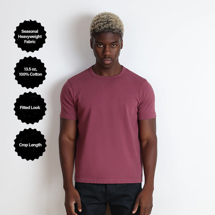 Los Feliz Crop Muscle Tee II | Heavyweight | 13.5oz T-Shirt Vintage Maroon